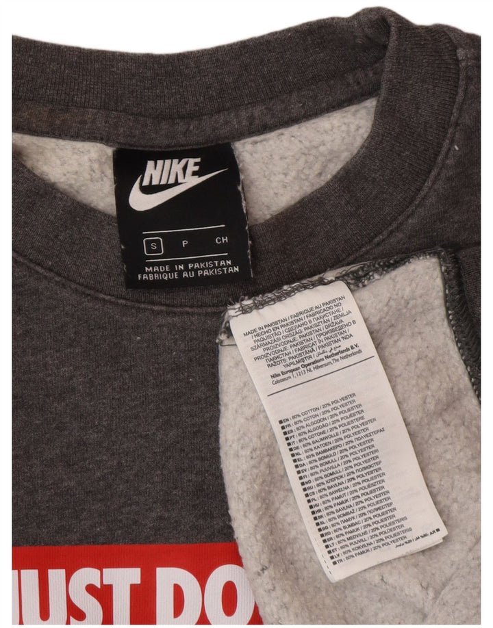 Nike Sudadera con gráfico para Hombre Jersey pequeño de algodón Gris