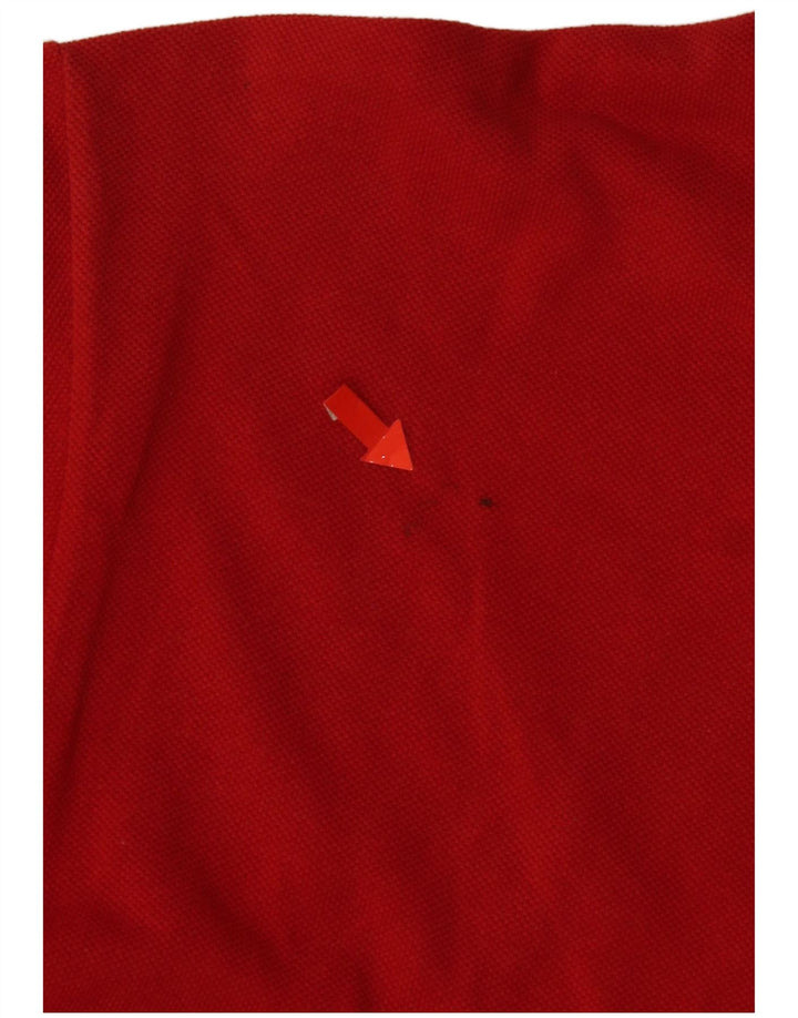 Polo Lacoste para hombre talla 5 grande algodón rojo