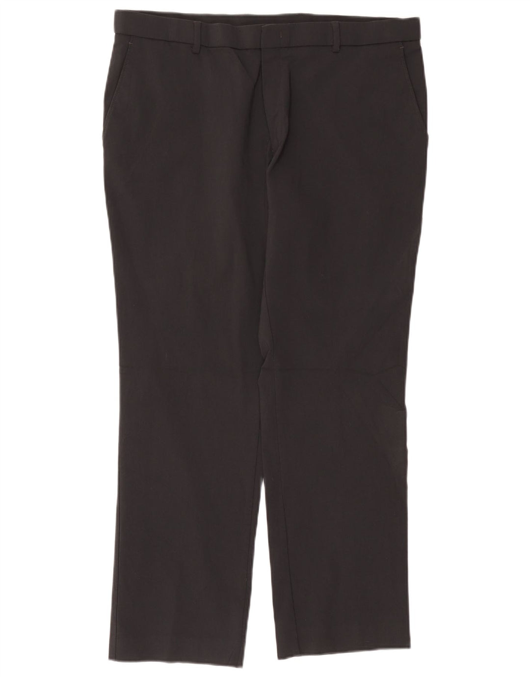 Tommy Hilfiger Pantalones casuales rectos para hombre W38 L30 Rayón negro