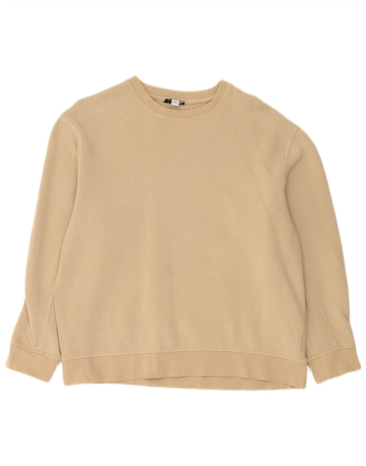 Topshop Sudadera extragrande para mujer, talla 40, algodón beige medio