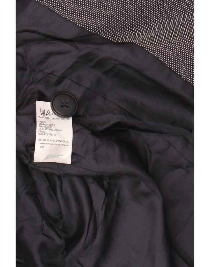 Marks & Spencer Chaqueta Blazer Estándar para Mujer UK 46 Grande Azul Marino