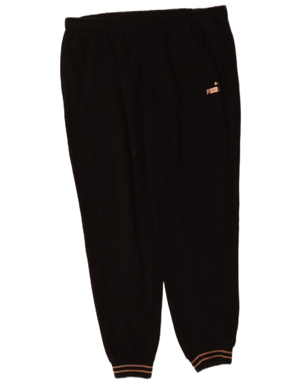 PUMA Pantalones de chándal para mujer Joggers UK 46 Large Black Cotton