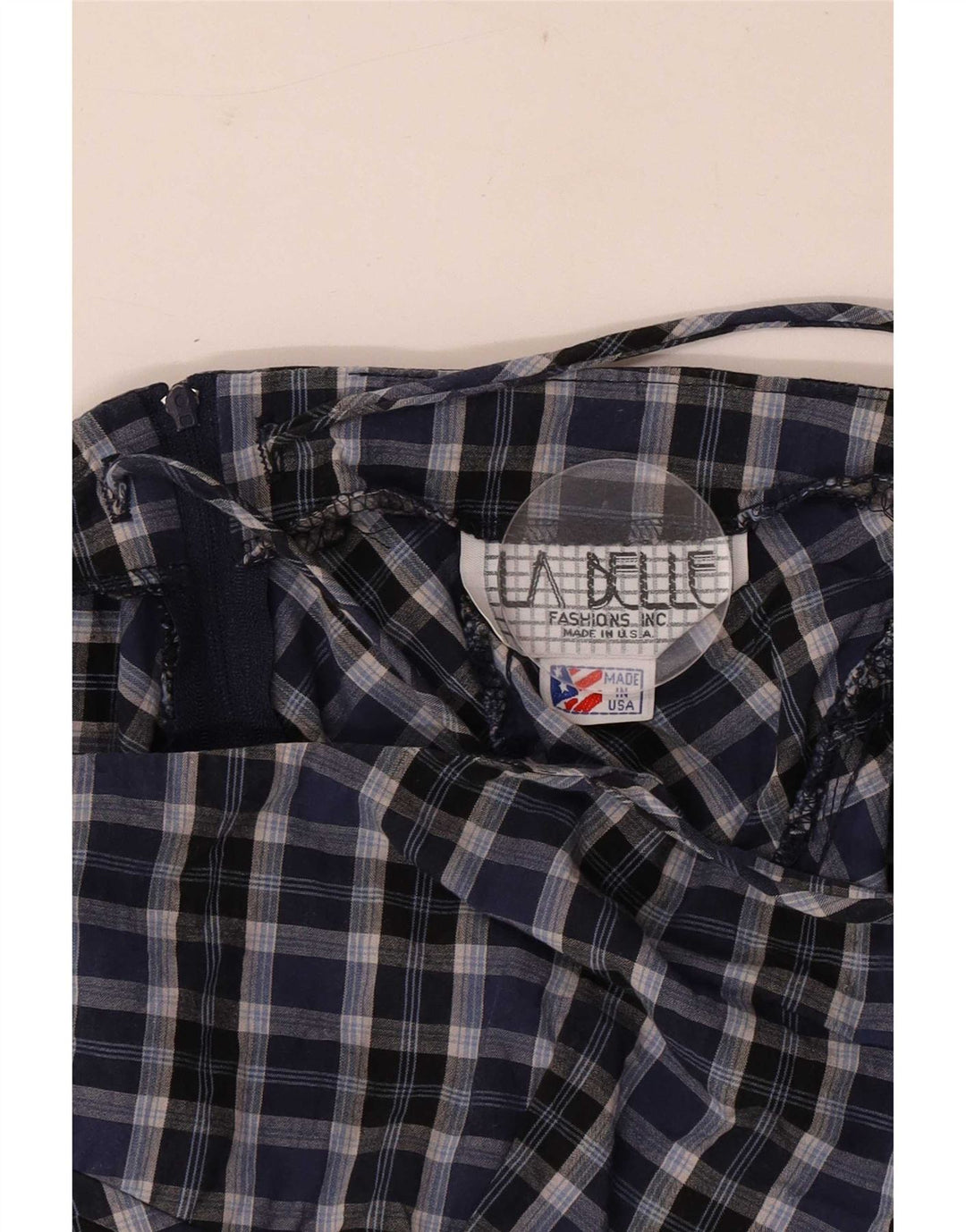 La Belle Vestido de verano para mujer UK 8 Small Blue Check