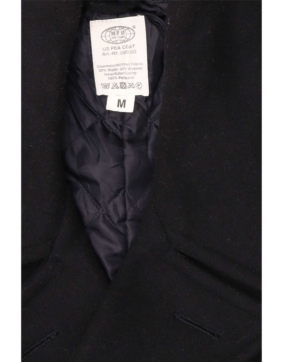 MFH Chaquetón para hombre UK 38 Medio Lana azul marino