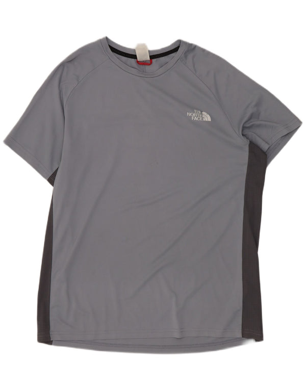 The North Face Hombre Camiseta Top Grande Gris Colorblock Poliéster