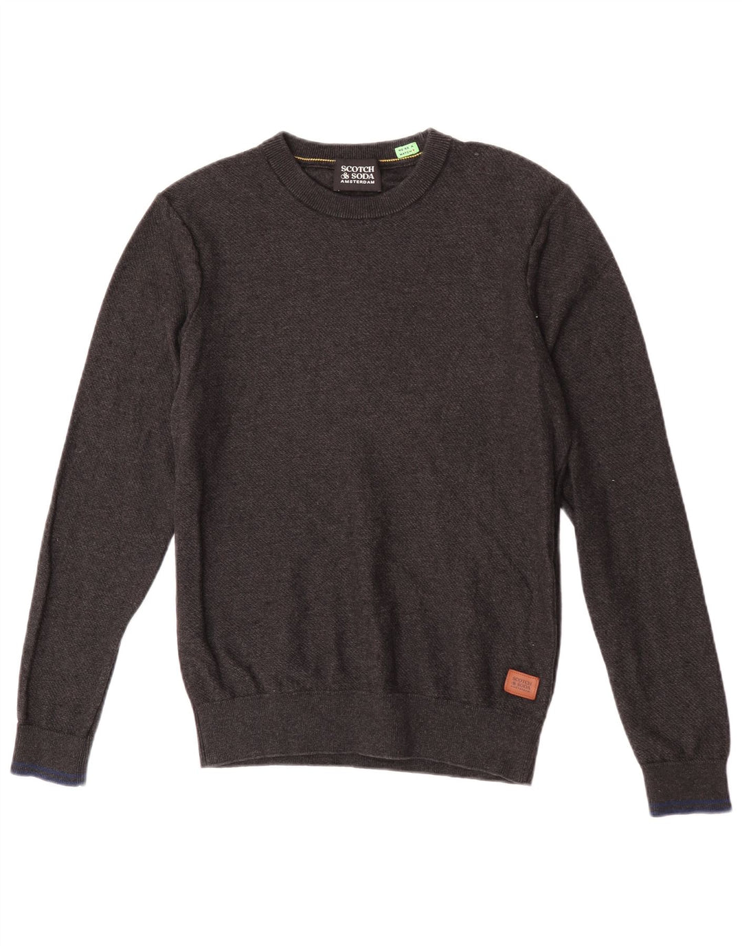 Jersey De Cuello Redondo Para Hombre Scotch & Soda De Algodón Gris Medio