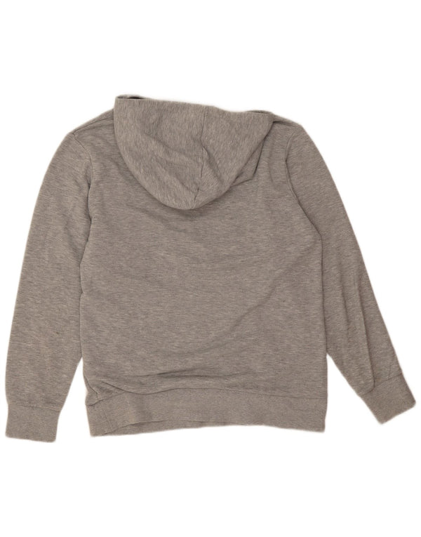 Adidas Hombre Sudadera Con Capucha Gráfica Jersey De Algodón Moteado Gris Medio
