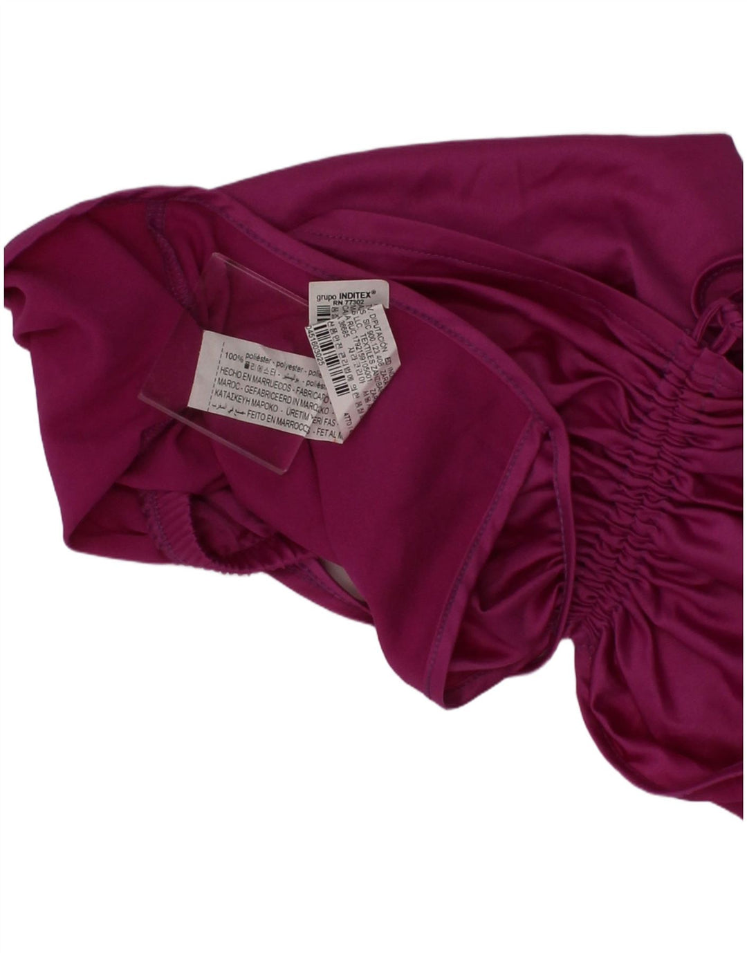 Zara Mujer Crop Top Small Morado Poliéster