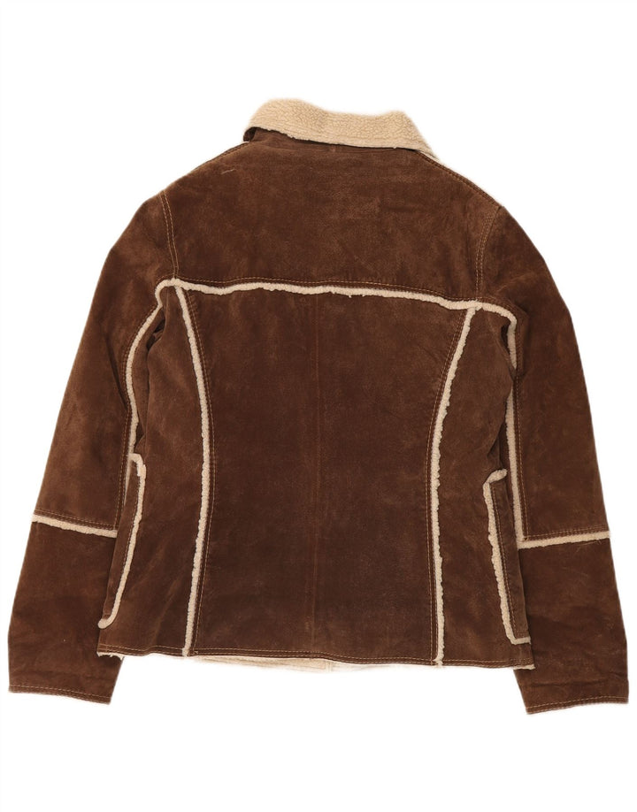 Chaqueta Conbipel Mujer Shearling IT 48 XL Cuero Marrón