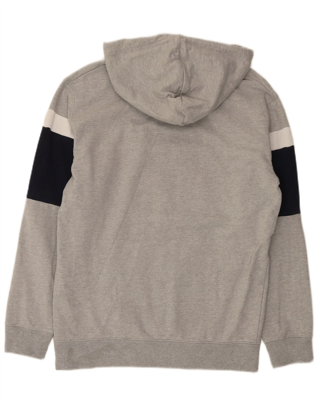 Zara Hombre Sudadera Con Capucha Jersey De Algodón Color Block Gris Medio