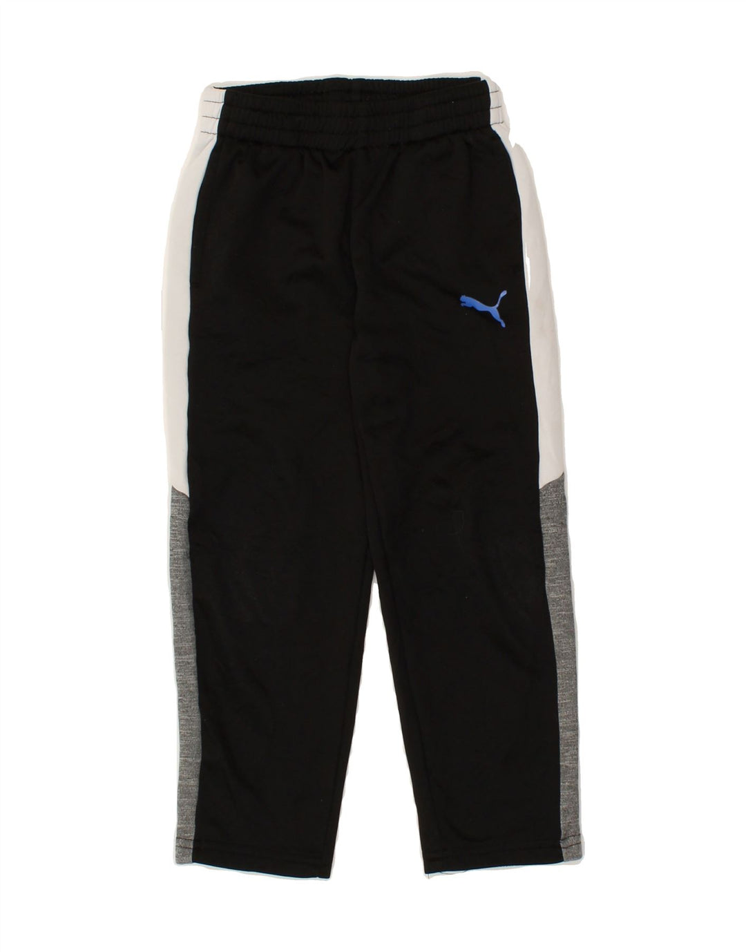 PUMA Boys Tracksuit Trousers 5-6 Years  Black Colourblock Polyester | Vintage Puma | Thrift | Second-Hand Puma | Used Clothing | Messina Hembry 