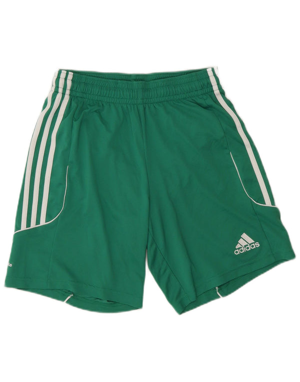 Adidas Mens Climalite Sport Shorts Pequeño Verde Poliéster