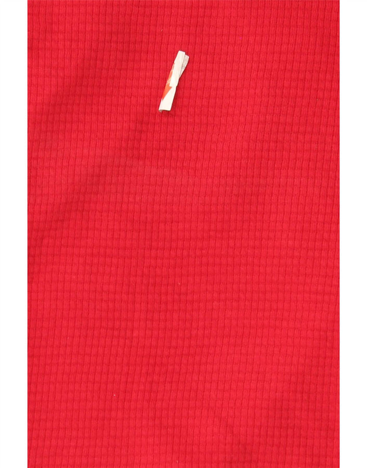 Hollister Hombre Regular Graphic Top Manga Larga Pequeño Algodón Rojo