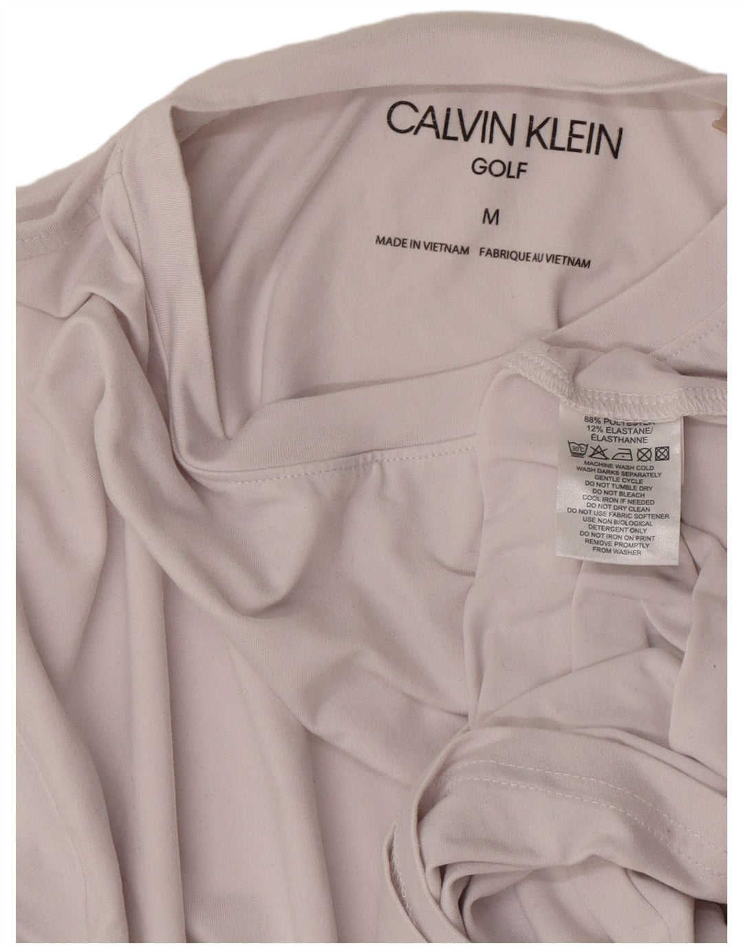 Calvin Klein Camiseta de golf para hombre Top de algodón gris medio