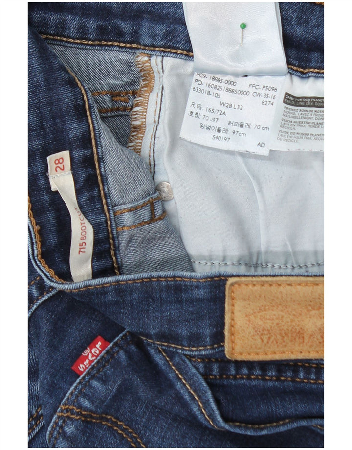 LEVI'S Vaqueros Bootcut 715 para Mujer W28 L32 Algodón Azul