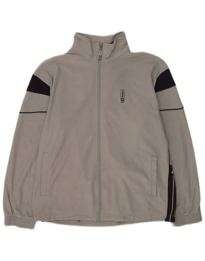 Lotto - Chaqueta de chándal para hombre, poliéster gris grande