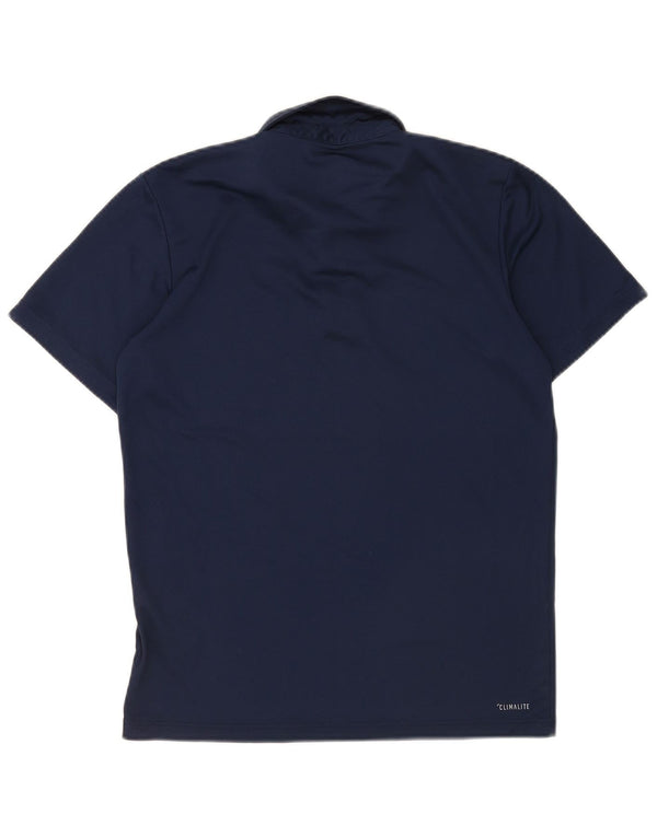 Adidas Mens Climalite Polo Camisa Pequeña Azul Marino Poliéster