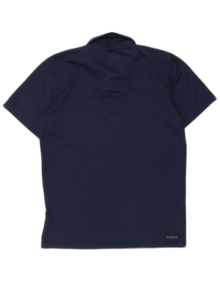 Adidas Mens Climalite Polo Camisa Pequeña Azul Marino Poliéster