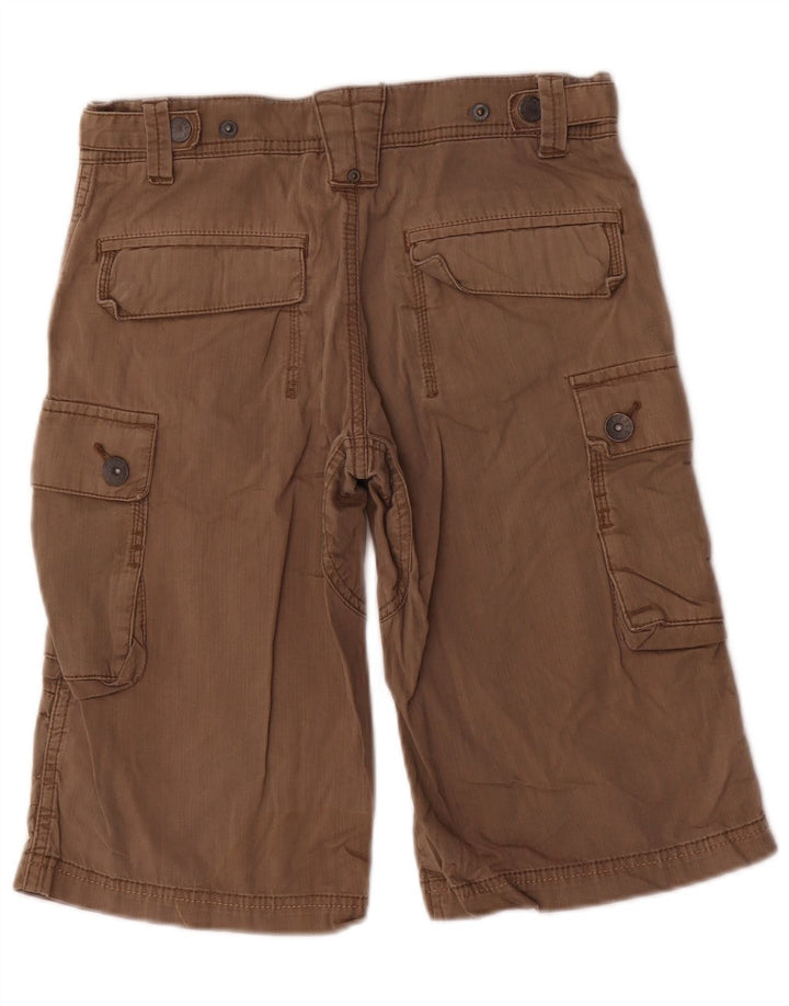 Fat Face Pantalones cortos cargo para niños 11-12 años W28 Algodón marrón