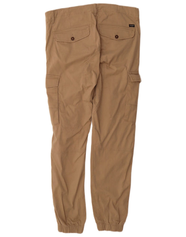 Jack & Jones Mens Joggers Cargo Pantalones W33 L34 Beige