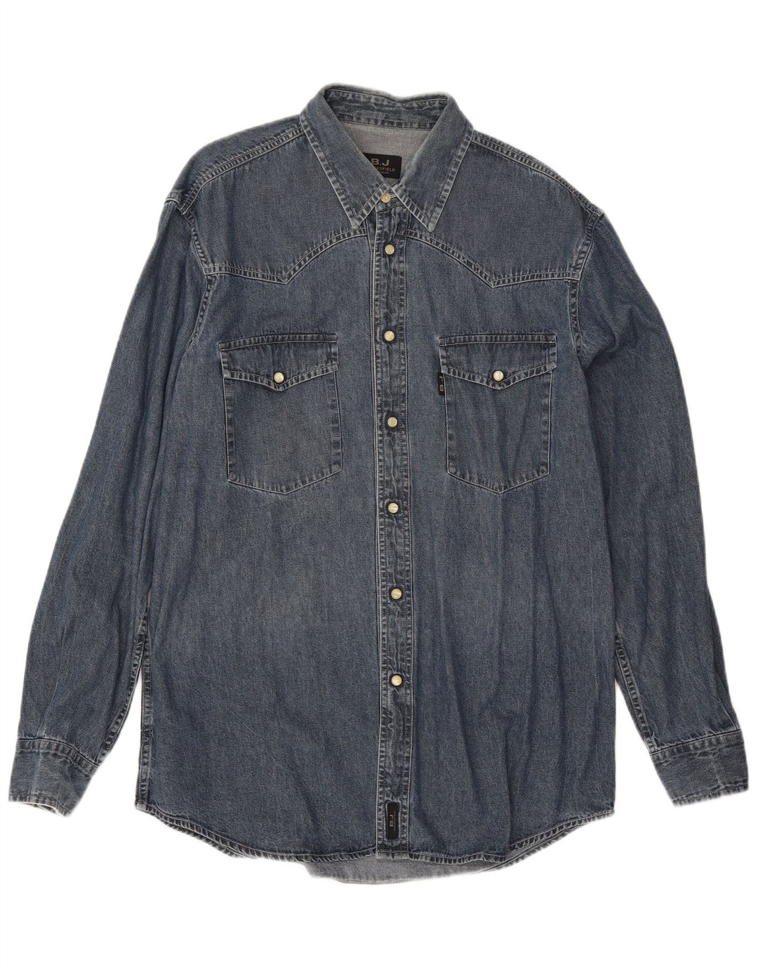 Brooksfield Camisa Vaquera Hombre XL Algodón Azul