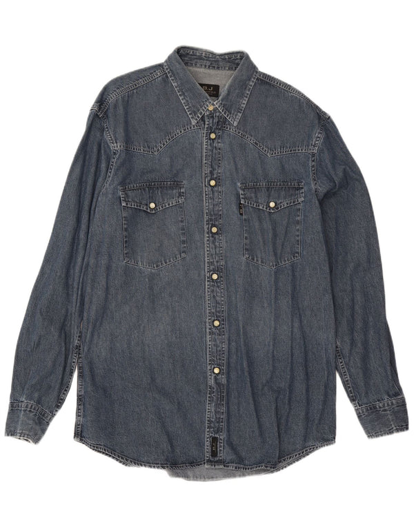 Brooksfield Camisa Vaquera Hombre XL Algodón Azul