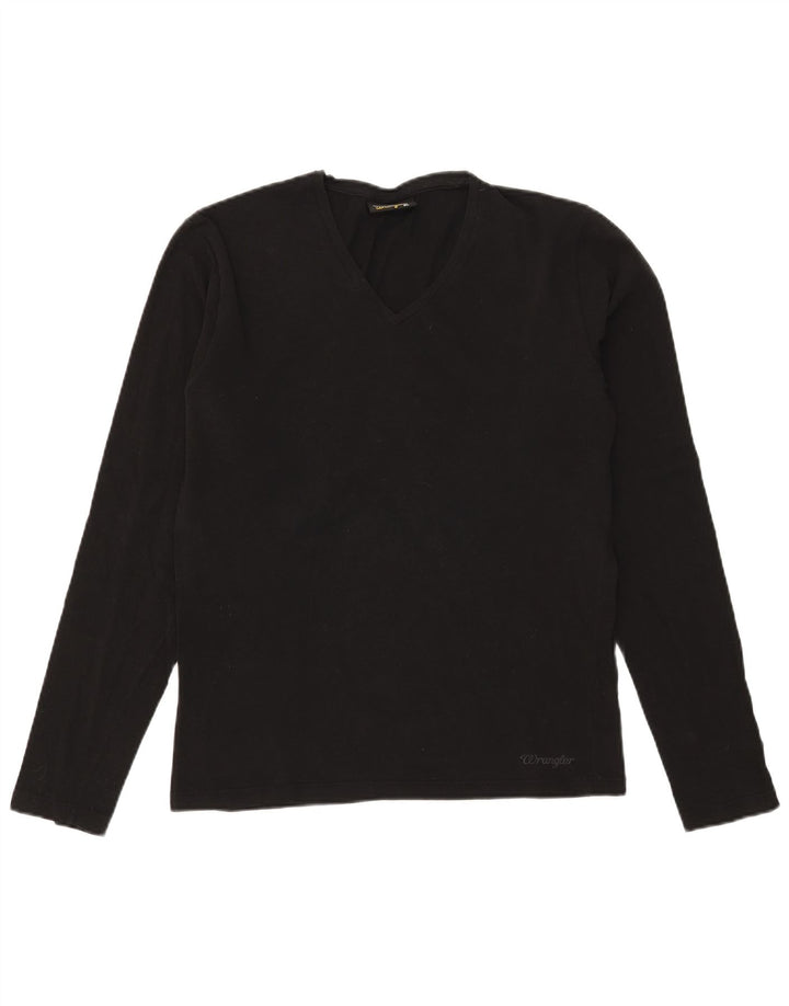 Wrangler Mujer Top Manga Larga ES 40 XL Negro