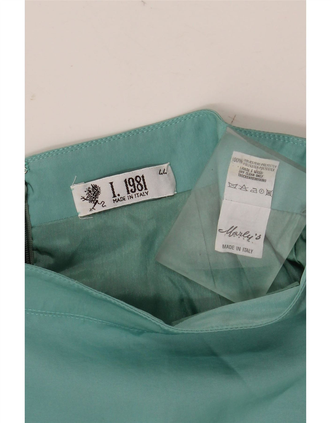 MARLY'S Falda lápiz para mujer IT 44 Mediana W28 Poliéster turquesa