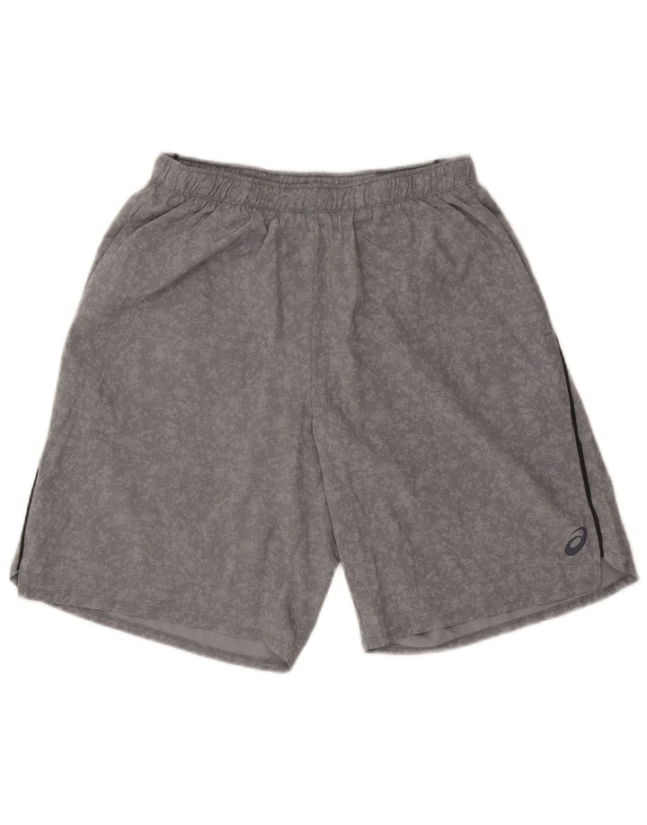 Pantalones cortos deportivos Asics para hombre poliéster de camuflaje gris medio