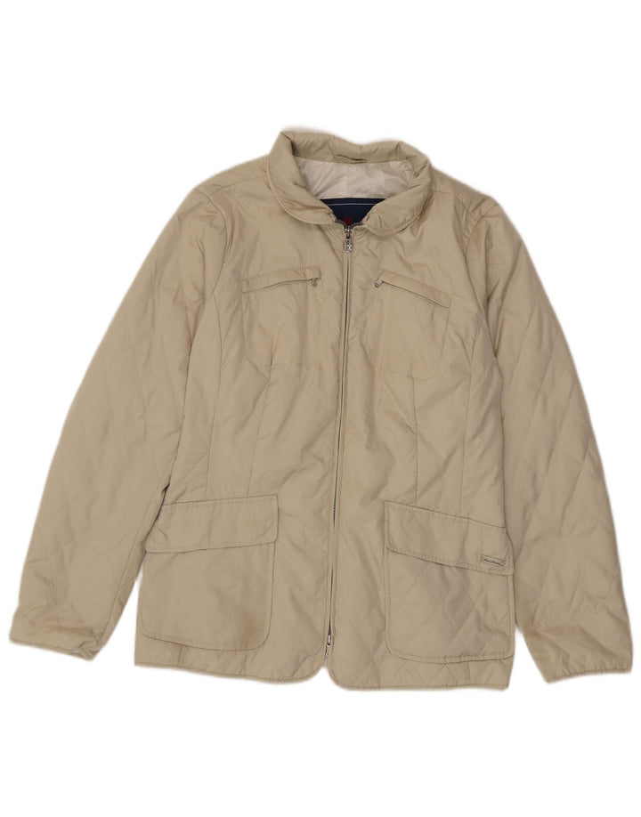 CONTE OF FLORENCE Chaqueta utilitaria para mujer IT 46 Poliéster gris grande