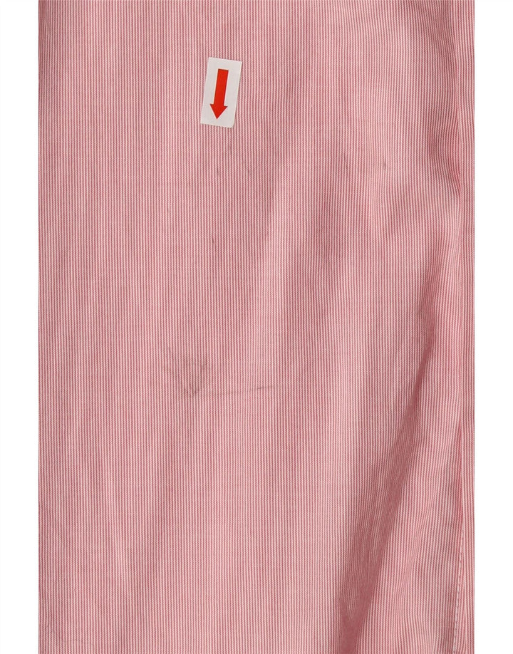 IZOD Mens Shirt XL Pink Pinstripe Cotton Vintage Izod and Second-Hand Izod from Messina Hembry 