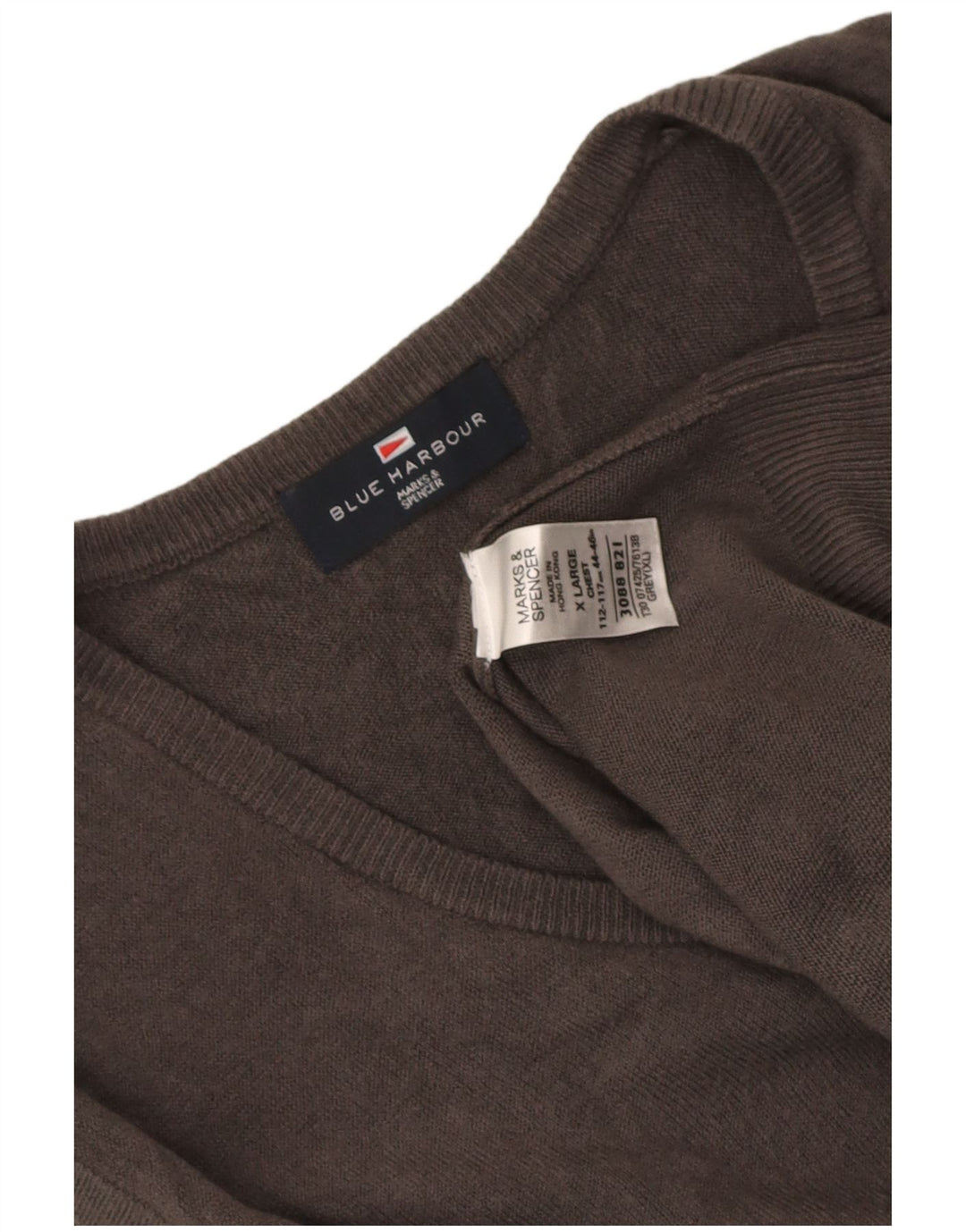Marks & Spencer - Camiseta sin mangas para hombre, color azul, XL, acrílico gris
