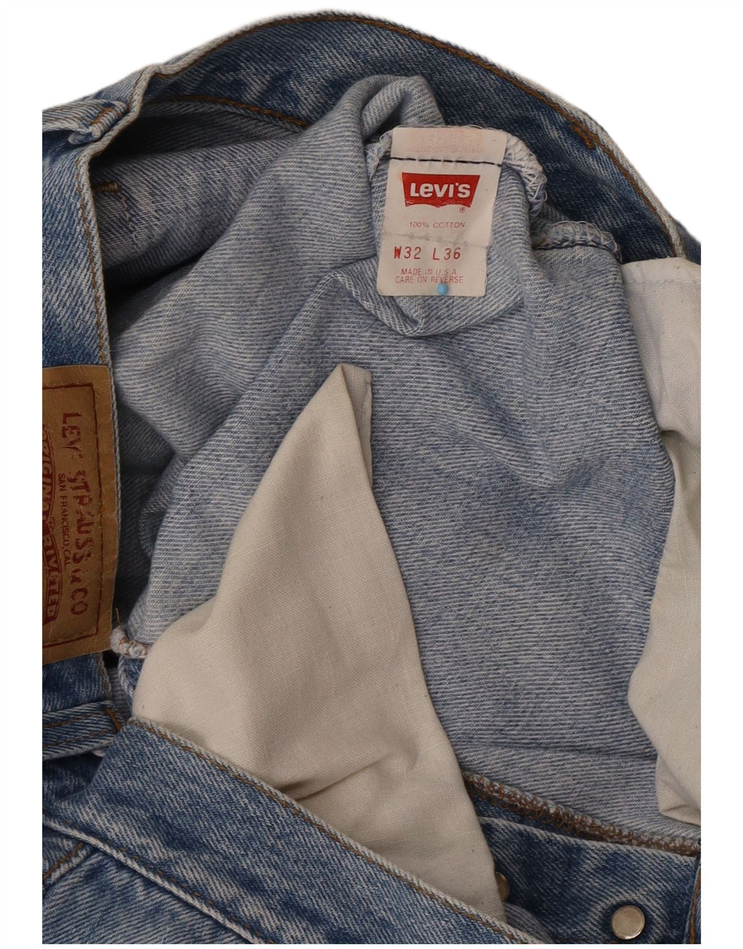 Levi's Hombre 501 Vaqueros Rectos W32 L27 Algodón Azul