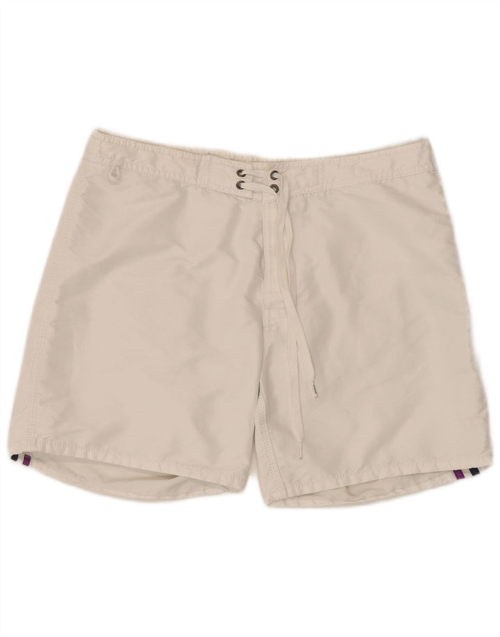 Sundek Bañador Corto Hombre Grande Poliéster Blanco