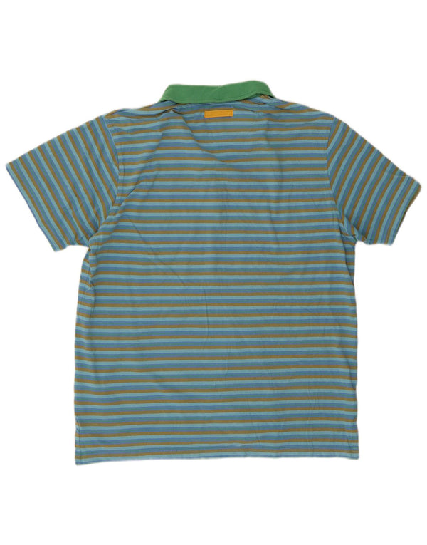 Nike Polo para hombre UK 42/44 Large Azul Rayas Algodón