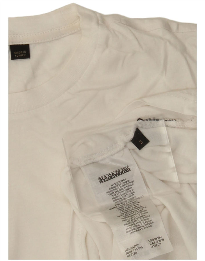 Napapijri Camiseta Hombre Top Small Blanco Algodón