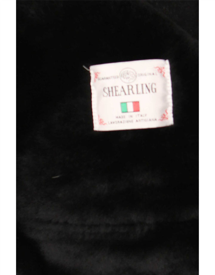 Monza Abrigo de piel de oveja para hombre IT 52 XL Negro