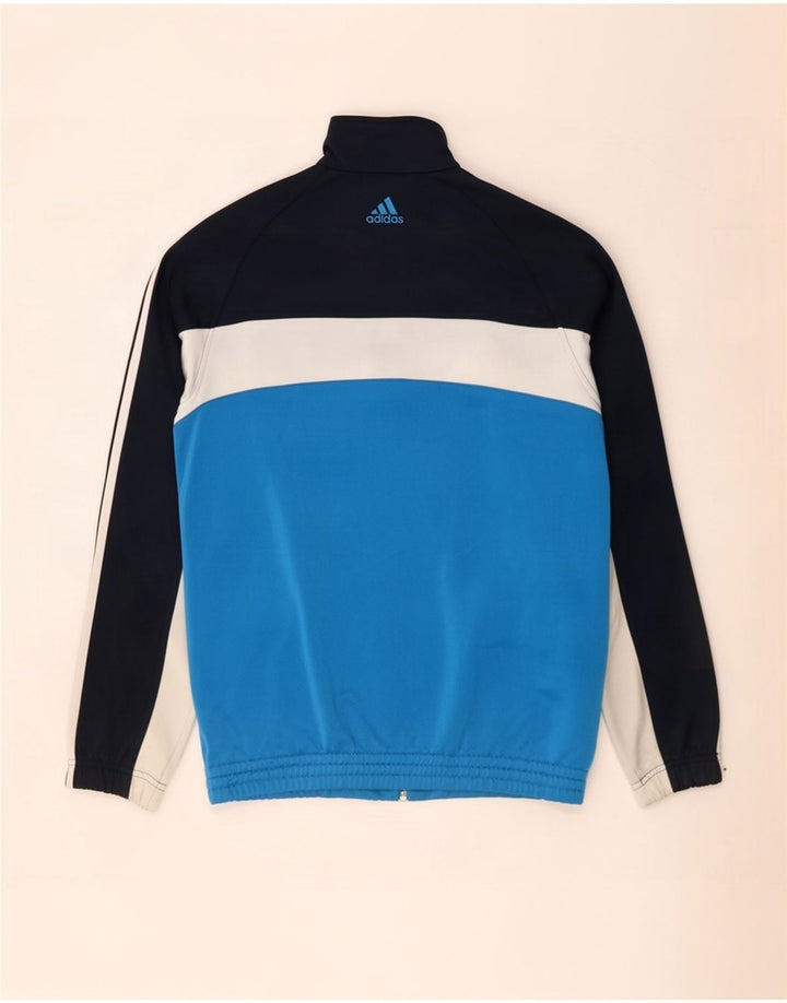 Adidas - Chaqueta de chándal para hombre, talla 38/40, color azul medio, poliéster