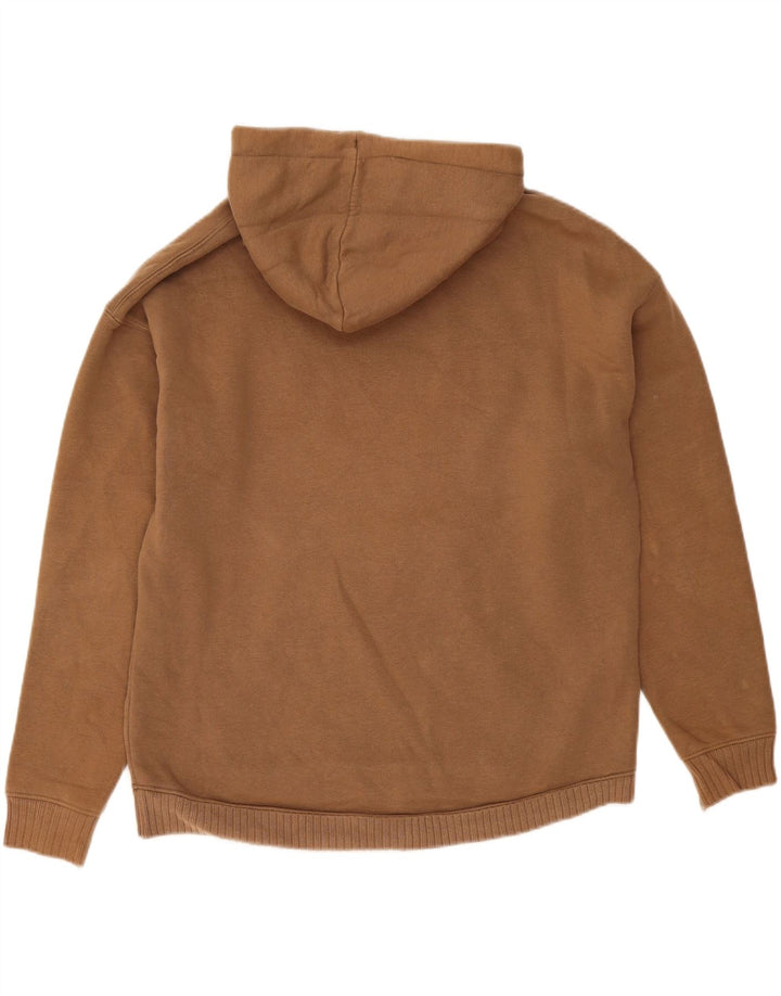 Zara Hombre Sudadera Con Capucha Jersey Pequeño Marrón