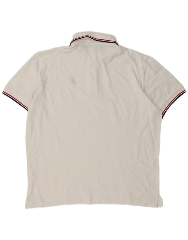AUSTRALIAN L'ALPINA Polo para hombre IT 56 XL Algodón a rayas blancas