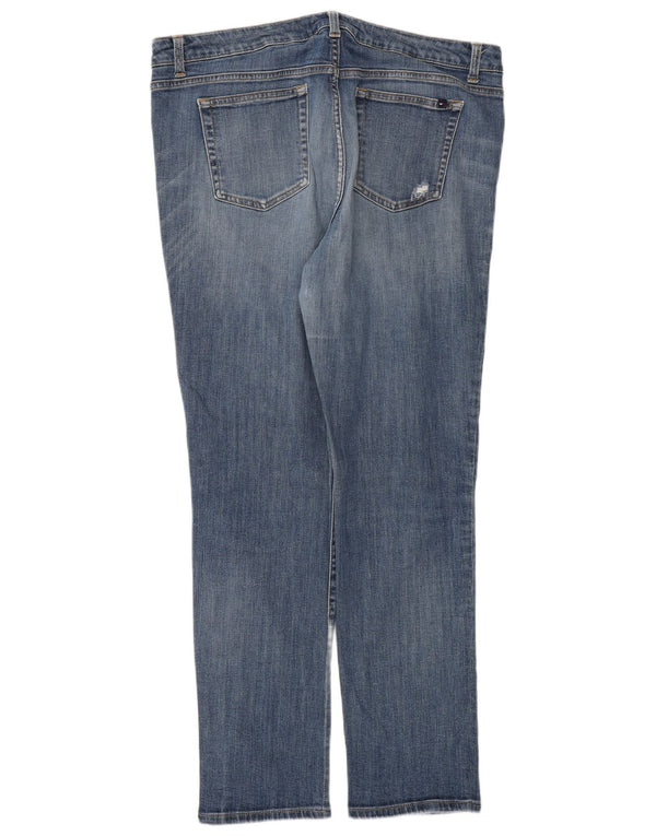 Tommy Hilfiger Vaqueros Slim Desgastados para Mujer W36 L31 Algodón Azul