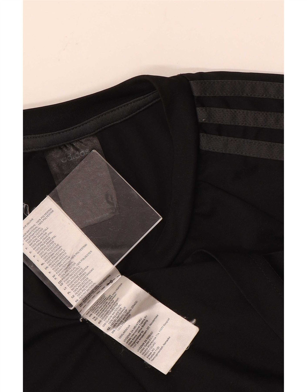 Adidas Hombre Camiseta Top Small Negro Poliéster