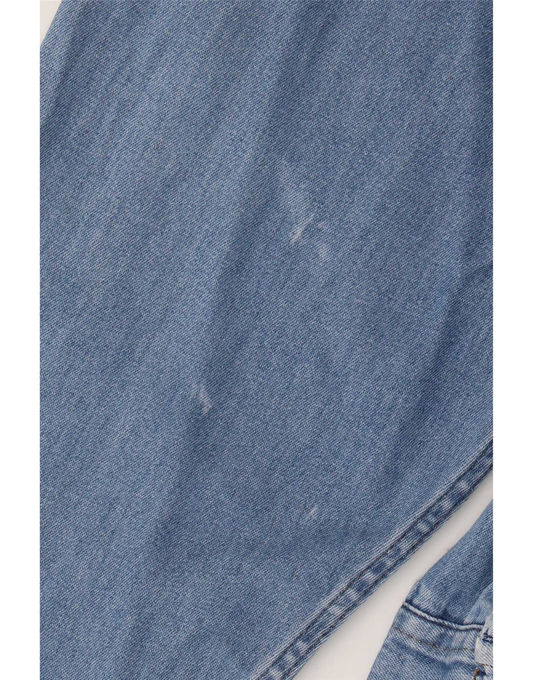 Camisa vaquera vintage para hombre algodón azul grande