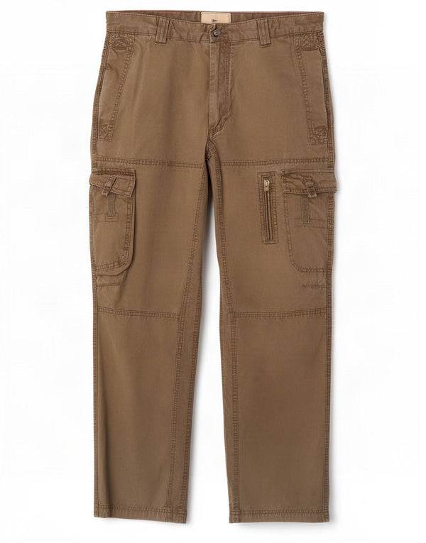 Marks & Spencer Pantalones cargo rectos para hombre Talla 30 W30 L33 Algodón caqui