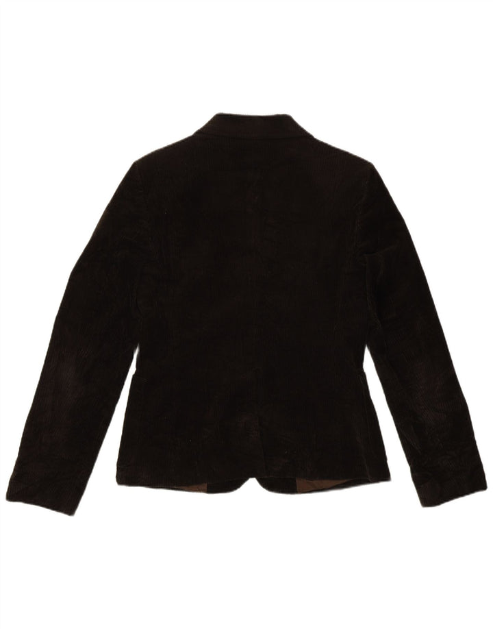 Benetton Chaqueta Americana De Pana De 3 Botones IT 42 Algodón Marrón Medio