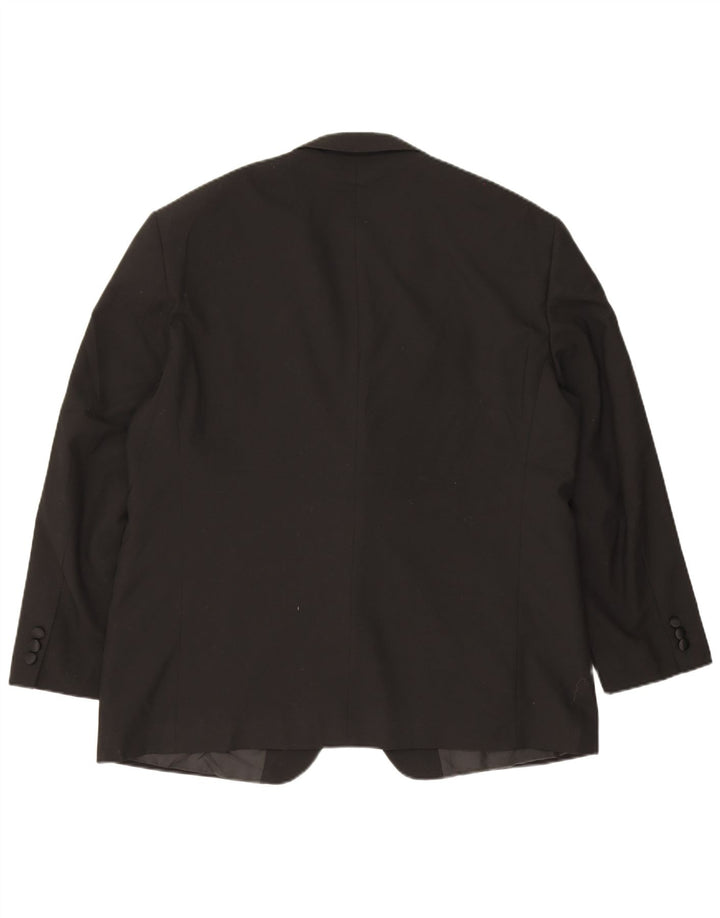 Marks & Spencer Chaqueta tipo blazer con 2 botones para hombre UK 44 XL Poliéster negro