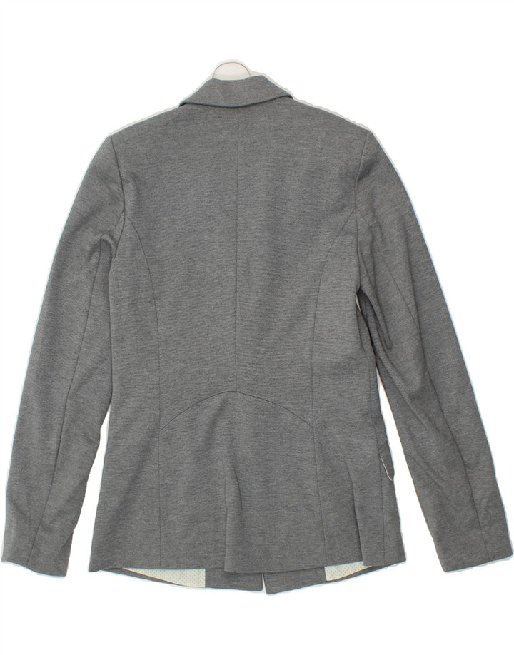 OASIS Womens 1 Button Blazer Jacket US 8 Medium Grey Polyester Vintage Oasis and Second-Hand Oasis from Messina Hembry 