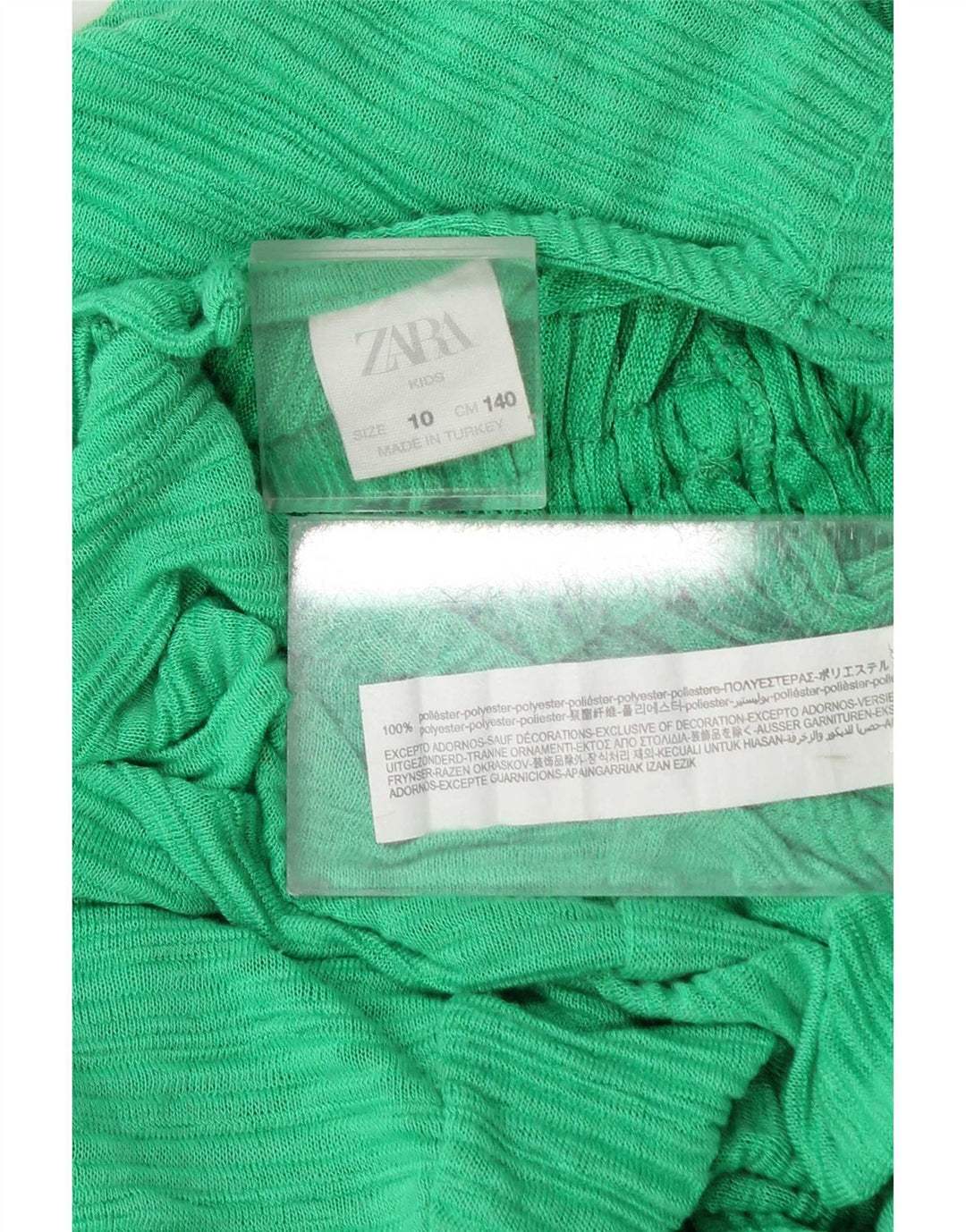 Zara Mono Niña 9-10 Años Verde Poliéster