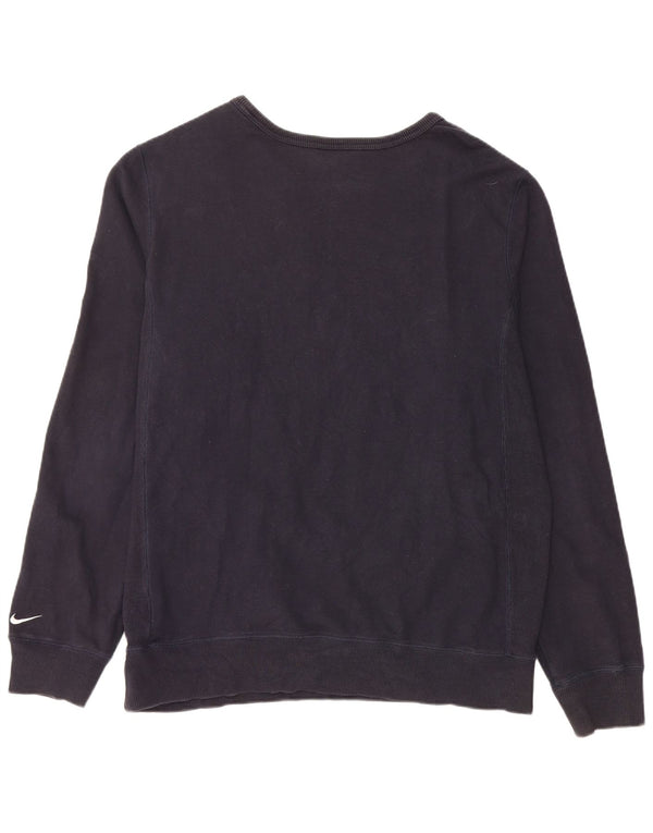 NIKE Sudadera con gráfico para Hombre, Jersey, Grande, Azul Marino