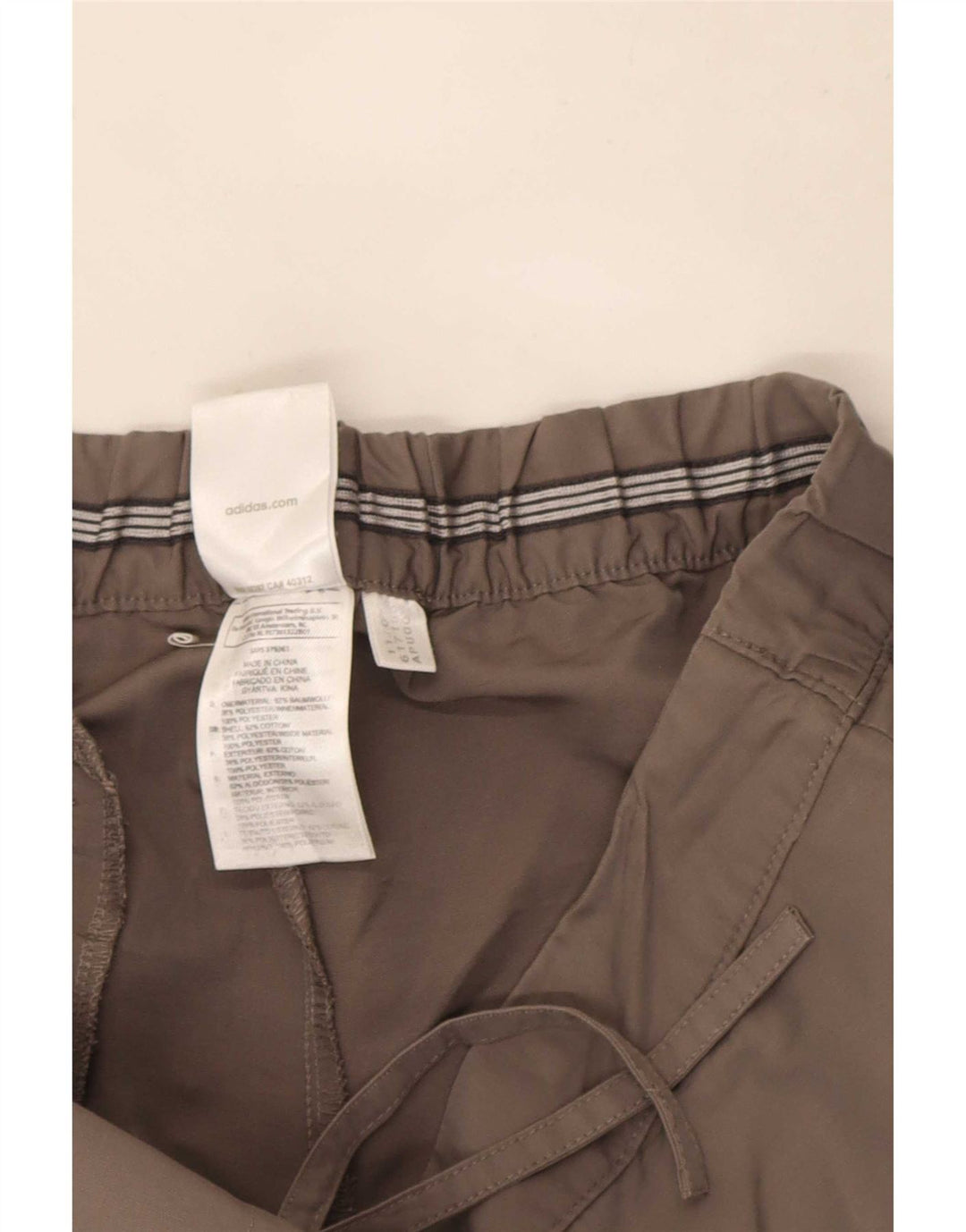 Adidas Bermudas para mujer UK 12 Medium W30 Gris Algodón